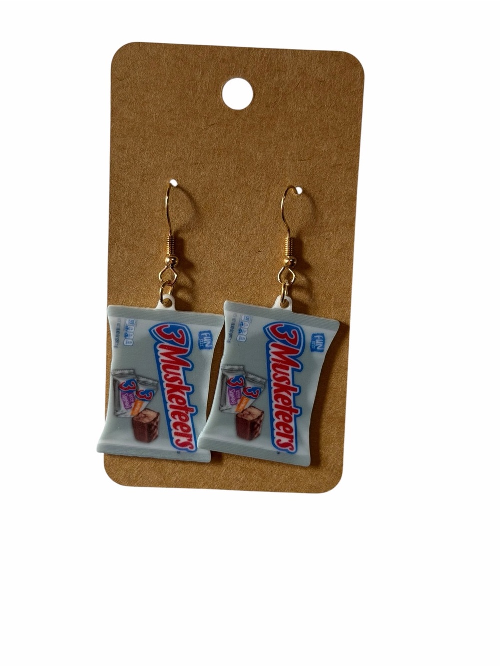 Novelty Dangle Earrings in White